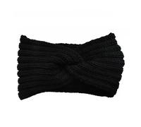 1 PC Vintage Knitted Twisted Hairband, Warm And Stylish For Autumn And Winter, Perfect For Daily Street Wear(Black)