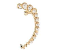 1 Pc Vintage Oreille Gauche Boucle D'oreille Rock Stud Cuff Clip Veste Faux Perle Femmes Partie Bijoux Élégant et Populaire Esthétique et pratique