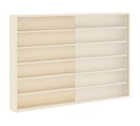 1 PC Vitrine murale - avec étagère Beige 80x8,5x54 cm Contreplaqué LL1578