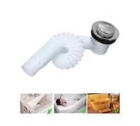 1 Pc White Bathroom Bathtub Brass Bath Filter Waste Finished Drainer Up Drain Shower Room Basin Sink Waste Drain