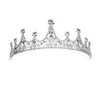 1 Pc Women's Crown Sparkling Rhinestone Wed Party Holiday Girl Headband Bride Headdress Elegant Versatile Jewelry Gift pour Mariages(Color3)