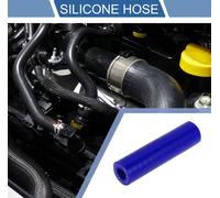 1 Pcs 10Mm 0.39" Di 76Mm 2.99" Longueur 0 Degré Bleu Tuyau En Silicone De Voiture Tuyau De Liquide De refroidissements Universel.