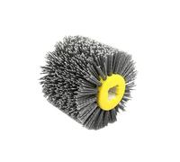 1 Pcs 120x100x19mm Nylon Abrasive Wire Drum Polishing Wheel Electric Brush, Compatible For Woodworking Metalworking(P80)