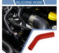 1 Pcs 19Mm/0,75"-25Mm/0,98" Di 102Mm/4,02" Longueur 45 Degrés Tuyau En Silicone Rouge Pour Voiture Tuyau De Liquide De refroidissements Universel.