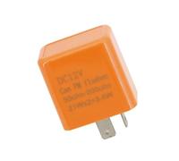 1 PCS 2 Pin 12V Orange Buzzer Flasher Circuit-proof turn signal controller Motorcycle flasher relay