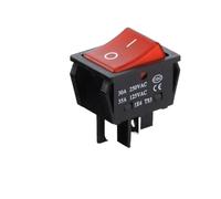 1 PCS,30/35A 250/125V AC High Current,ON/OFF,Special For Eelding Machine,KCD4,Sterling Silver Point,Rocker Power Button Switches NWPNLXEA(4Pin Red ON-OFF)