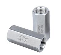 1 PCS 304 stainless steel pneumatic joint check valve water pipe pump seal G thread 1/8" 1/4" 3/8" 1/2" thread(CV-G01)