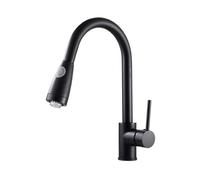 1 PCS 360 ° SwivelKitchen Robinet Hot & Cold Fulout Sinier Mixer Tap Modern Black Design pour une utilisation et un style faciles (Couleur: Blanc) Beauty Comes
