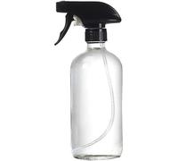 1 Pcs 500 Ml 17oz Vide Rechargeable En Verre Clair Verre Fine Brume Bouteille Avec Pistolet Noir Tête De Spray Huile Essentielle Aromathérapie Bocal Pot Articles Cosmétiques Conteneur De Nettoyage