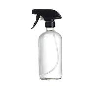 1 PCS 500 ML 17OZ Vide Rechargeable En Verre Clair Verre Fine Brume Bouteille avec Pistolet Noir Tête De Spray Huile Essentielle Aromathérapie Bocal Pot Articles Cosmétiques Conteneur De Nettoyage