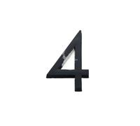 1 Pcs 60mm Self Adhesive House Number Sticker For Apartment Plastic Doorplate Home Door Plaque Numbers Signs Mailbox Street(Number 4)