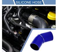 1 Pcs 76Mm/2.99" Di 90Mm/3.54" Longueur 45 Degrés Bleu Noir Tuyau En Silicone De Voiture Tuyau De Liquide De refroidissements Universel