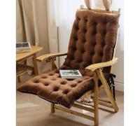 1 Pcs Bascule Coussin De Chaise, Rocking Chair Épais Coussins Rembourré Lounger Coussins pour L'intérieur Cour Extérieure(Size:100x40x8cm(39.4x15.8x3.2inches),Color:Brown)
