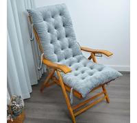 1 Pcs Bascule Coussin De Chaise, Rocking Chair Épais Coussins Rembourré Lounger Coussins pour L'intérieur Cour Extérieure(Size:100x40x8cm(39.4x15.8x3.2inches),Color:Grey)