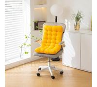 1 Pcs Bascule Coussin De Chaise, Rocking Chair Épais Coussins Rembourré Lounger Coussins pour L'intérieur Cour Extérieure(Size:100x40x8cm(39.4x15.8x3.2inches),Color:Jaune Clair)