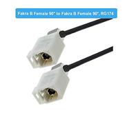 1 PCS Blanc Fakra B Jack à Jack Female à Femme Rg174 Câble d'extension GPS Adaptateur d'antenne Rf Cordon de cochon coaxial(Fakra B F90 to F90,2M)