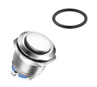 1 PCS Bouton Poussoir Momentané, 16mm Interrupteur à Bouton-Poussoir Momentané Bouton De Démarrage Rond 3A/12V 24V 36 DC Bouton Étanche pour Véhicules et Applications Industrielles