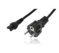 1 pcs Câble d'alimentation 1m 3 pôles pin Cordon pour Dell HP Lenovo ASUS Acer Ordinateur Portable Chargeur TV Imprimante Projecteur Ecran avec Contact de Protection Câble Connecteur en trèfle