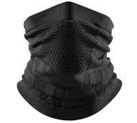 1 Pcs Cache Cou Sport Respirant,Demi-Masque Anti-Froid,Masque Tour de Cou Moto,Protection Du Visage En Polaire d'Hiver,Prolongé Couvre-Visage Coupe-Vent,pour Ski,Snowboard,Randonnée,Vélo(Noir)