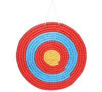 1 Pcs Cible de Paille de Tir à L'arc en Plein Air, Cible de Tir à L'arc en Paille Solide Traditionnelle, Cible de Corde Colorée D'arc de Tir, Accessoire de Pratique D'arc de Tir à L'arc, Cible de Tir