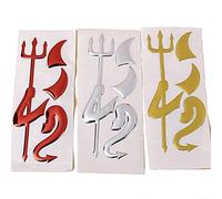 1 PCS Creative 3D Autocollants De Voiture Décoration Personnalisé Diable Logo De La Voiture Stickers Auto Fournitures pour Toutes Les Voitures Couleur Aléatoire Rentable et Durable Fashion