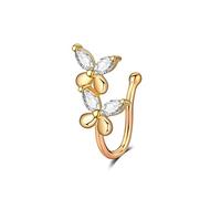 1 pcs Cristal Papillon Faux Piercing Anneau Nez Non Piercing Clip sur Anneau de Nez peut Aussi Être Clip pour Les Oreilles Bracelet Bijoux du Corps Mode Professionals