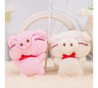 1 Pcs Dessin Animé Petite Poupée En Peluche Cochon Petit Pendentif Décor Pour Sac Pièces Accessoires Breloque Téléphone Portable Décoration Couleur Aléatoire