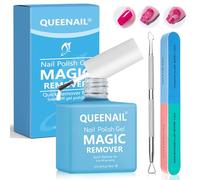 1 pcs Dissolvant de Vernis à Ongles en Gel,Gel Remover Vernis Professionnel,Gel Nail Polish Remover,Enlève Facilement et Rapidement en 3-5 Minutes,Avec Grattoir à Cuticules et Limes à Ongles