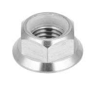 1 Pcs Écrou de Bride de Vélo, Écrous à Bride Hexagonale Écrous Blocage de Bride Moyeu Vélo Acier Inoxydable Écrou D'essieu Roue de Vélo pour Roue Moto de Vélo Avant et Arrière (M10X1.25)