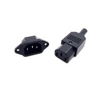 1 pcs ensemble complet DC Plug Jack 220 V DC/AC borne de prise d'alimentation 3 broches AC/DC connecteur d'alimentation connecteur de fil mâle à femelle