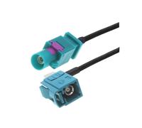 1 PCS Fakra Z masculin à fakra z femelle 90 degrés Jack Navigation GPS Câble d'extension de l'adaptateur d'antenne Rg174 rf Coaxial cochon(Long FakraZM to F90,0.5M)