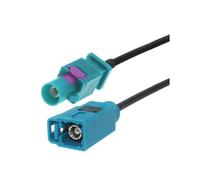 1 PCS Fakra Z masculin à fakra z femelle 90 degrés Jack Navigation GPS Câble d'extension de l'adaptateur d'antenne Rg174 rf Coaxial cochon(Long FakraZ M to F,10M)