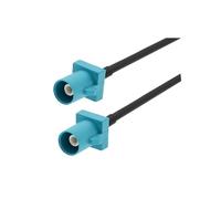 1 PCS Fakra Z masculin à fakra z femelle 90 degrés Jack Navigation GPS Câble d'extension de l'adaptateur d'antenne Rg174 rf Coaxial cochon(Fakra Z M to M,0.15M)