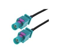1 PCS Fakra Z masculin à fakra z femelle 90 degrés Jack Navigation GPS Câble d'extension de l'adaptateur d'antenne Rg174 rf Coaxial cochon(Long FakraZ M to M,1.5M)