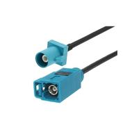 1 PCS Fakra Z masculin à fakra z femelle 90 degrés Jack Navigation GPS Câble d'extension de l'adaptateur d'antenne Rg174 rf Coaxial cochon(Fakra Z M to F,1M)