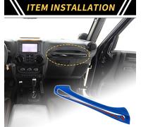 1 Pcs Gant Bo?te PoignšŠe Interrupteur Couverture Garniture Pour Jeep Wrangler Jk 2 Porte 4 Porte 2011-2017 Passager Stockage Maintien PoignšŠe Bouton Garniture Abs Bleu