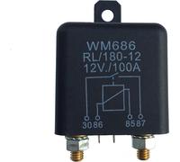 1 Pcs Heavy High Current 12VDC 100A AMP 2.4W Continuous Work 4 Pins Car Truck Auto Automotive On Off Start Relay Switch Fixing Hole for Large Motor