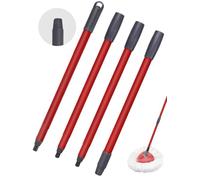 1 PCS Manche de Serpillière Rotative de Rechange Compatible avec Vileda Spin Turbo/Turbo Smart/EasyWring, Bâton de Serpillière à Quatre Sections Réglable Uniquement pour le Nettoyage des Sols