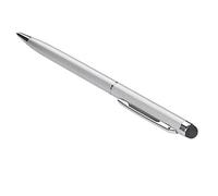 1 PCS Multi-Fonction 2 en 1 Stylet Stylo Capacitif Écran Tactile Stylo À Bille Stylo, ArgentDurabilité et esthétique