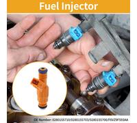 1 Pcs No.0280155710/0280155703/0280155700/F6Vz9F593Aa Injecteur Carburant Pour Jeep Cherokee 4.0L 1989-1998 Voiture Moteur Débit Correspondance Buse Carburant