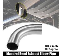1 pcs OD 2 pouce 90 Degree Echappement Coude Tuyau SS304
