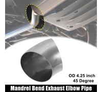 1 Pcs OD 4.25 Pouce 45 Degré Échappement Coudé Tuyau Inoxydable Acier