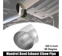 1 Pcs OD 5 Pouce 45 Degré Échappement Coudé Tuyau SS304 Inoxydable Acier