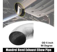 1 Pcs OD 5 Pouce 90 Degré Échappement Coudé Tuyau SS304 Inoxydable Acier