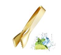 1 Pcs Pinces à Glace En Acier Inoxydable De Qualité Alimentaire, Pince Multifonction, Pince A Sucre, Pince Bonbon, Mini Pince, Pour Cuisine, Café, FêTe, Bar Et Buffet (Plaqué Or)