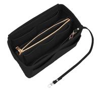 1 Pcs Portable Feutre Sac à Main Rangement Sac à Main Sac de Rangement Amovible Trousse de Maquillage Grande Capacité Sac de Feutre Liner Sac Utilisation Cosmétiques (Noir), Noir , 32 * 16 * 15 cm,