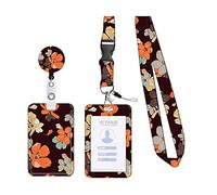 1 Pcs Porte carte cantine, porte carte avec cordon, porte badge enrouleur, Lanyard Strap Neck avec Swivel Lobster Clasp -pour Porte Badges d'Identification,Clés,Caméra,Téléphone Portable