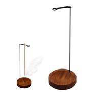 1 PCS Porte-encens rond en bois pour les pauses de travail, les séances de méditation ou les routines du coucher