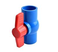 1 Pcs PVC Pipe Flat Socket Ball Valve Coupler Watering Connectors Garden Irrigation Tank Joint I.D 20~110 Mm(Blue Color,ID 90 mm) Plumbing Fittings