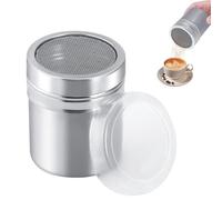 1 Pcs Saupoudreuse À Sucre Glace,Saupoudreuse Cacao,Saupoudreuse Sucre Glace,Saupoudreuse en INOX,Saupoudreuses en Acier Inoxydable,Sucrier pour Sucre en Poudre pour Cappuccino,Sucre en Poudre,Sucre